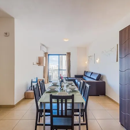 Apartman Getawaysmalta - Seashells Apartment 11 With Terrace And Sea Views In Bugibba San Pawl il-Baħar