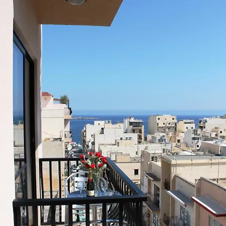 Apartamento Getawaysmalta - Seashells Apartment 11 With Terrace And Sea Views In Bugibba *